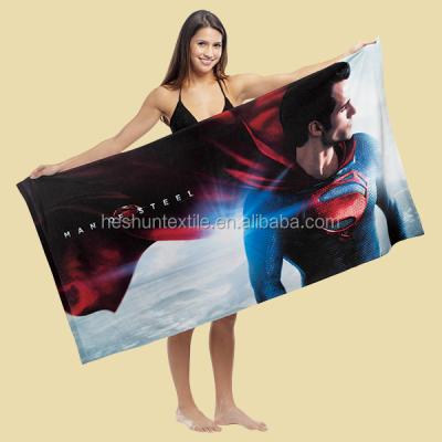 China Beach Hot Quality Cheap Price Soft Microfiber Custom Reactive Printed Bath Towel for sale