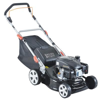 China 4-Stroke 17inch Steel Manual Deck Gas Lawn Mower Cheap Price for sale