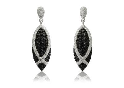 China Gift , Party 925 Sterling Silver Earrings jewellery With CZ Stone For Ladies IE1130 for sale