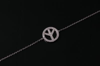 China 925 ajustables que la pulsera de plata de la CZ para las muchachas modificó el micrófono para requisitos particulares pavimentan la determinación de IB1042 en venta