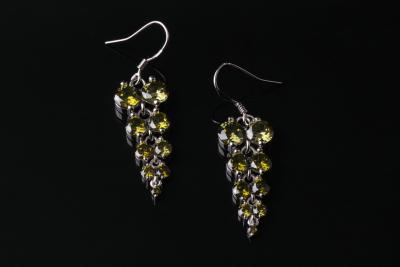 China Silver CZ Drop earrings for women for sale