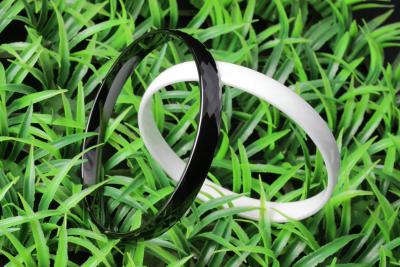 China Nickel Free Ladies Ceramic Bangle For Wedding , Black And White # 62 or # 65 CSB0244 for sale