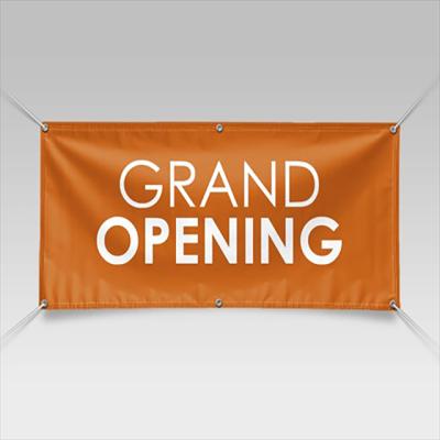 China Hanging Lightweight Full Color PVC Fabric Grand Opening Banner for sale