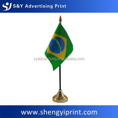 China Indoor Wooden Flag Hanging From World Flag Pole And Stand Table for sale