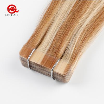 China Cheap Price Silky Straight Wave Cambodian Tape On Hair , Seamless Cambodian Tape In Hair Extension for sale