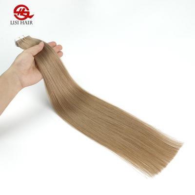 China Silky Straight Wave Customized Ponytail Hair Virgin Machine Hair Extension Single Loop Dispenser Tape In for sale