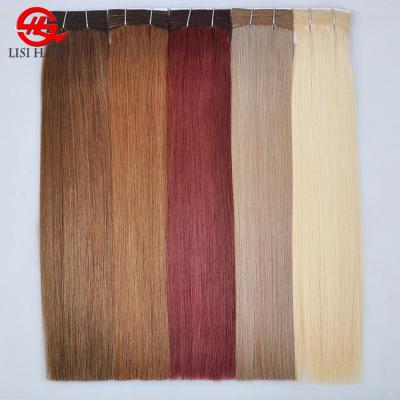 China Straight Acceptable Hair 100g 120g 150g Remy Hair Extension Russian Hair Double Drawn Blonde Paypal Full Cuticles for sale