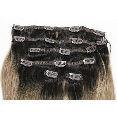 China Professional Factory Wholesale Silky Straight Wave Customized Hair 100% Thick Straight Remy Hair Clip In Hair Double Ends Extensions for sale