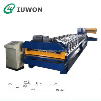 China Building Material Shops Steel Roofing Sheet R Panel Roll Forming Machine for sale