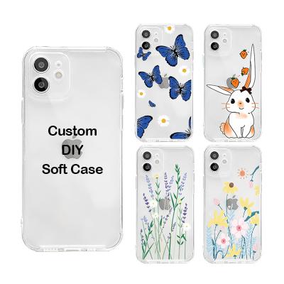 China Transparent Shockproof Shockproof TPU Case Painting Phone Cover For Xiaomi MIX 4 Note 10 Phone Shell 11 A3 CC9 lite pro for sale