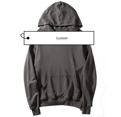 China Breathable Manufacturer Highstreet High Quality Fashion Cotton Men Pullover Hoodie Custom Printing Pullover Hoodie for sale