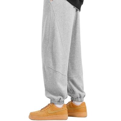 China Anti-wrinkle Custom Print Fashion Sweat Highstreet Cotton Pants Oversized Track Pants Mens Sweat Pants for sale