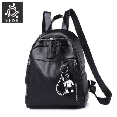 China VEISK Women PU Backpack Waterproof School Bag Girls Fashion Backpacks Manufacturer for sale