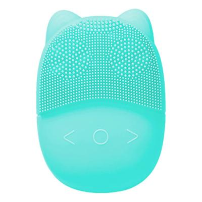 China Face Sweep Cleansing, Waterproof Hanging Silicone Massage Exfoliation Vertical Wash Button Rechargeable Electronic Facial Vacuum 137*90*34mm for sale