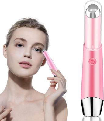 China Hot Vibration Tone Eye Fatigue Puffy Circles Heating Firm Dark Eye Bags Skin Care Eye Face Massage Tool Wand Pen Products 113*84*40mm for sale