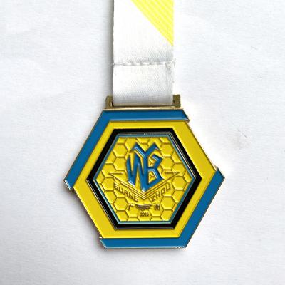 China China 2021 Sports Medal Commemorative Metal Badge Zinc Alloy Die Cast High Quality And Low Price for sale