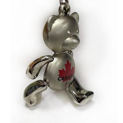 China Best Selling Souvenir 2022 Metal Key Craft Cute Panda Bear Key Chain Custom for sale