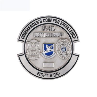 China Wholesale Factory Air Force Commanders Of America Coins Excellence Firefighter Challenge Coins for sale