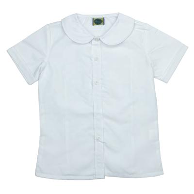 China Anti Shrink Stock Available Girls Short Sleeve Blouse Fitted Size for sale