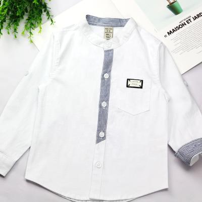 China Autumn High Quality Kids Long Sleeve Shirt Fashion Streetwear Handsome Boy's Shirts Anti-Shrink Wholesale for sale