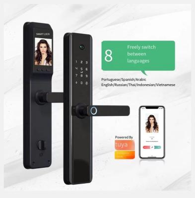 China Remote Locks Home Security Door Password Lock Automatic Smart Lockup Wifi Mobile Phone Tuya Fingerprint Door Lock LY13 for sale