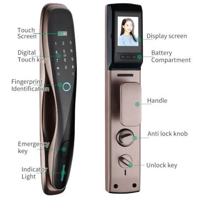 China New Card Password Door Lock Finger Recognition (Finger Print) Smart Lock Brass Door Smartlock LY29A for sale