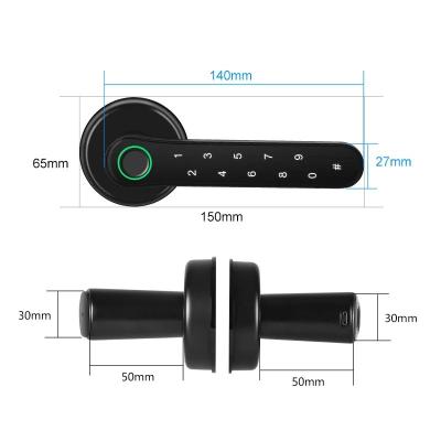 China Hot Selling Card Smartlock Wifi Gps Wifi Smartlock Door Fingerprint Wood Door Fingerprint Lock LY05 for sale