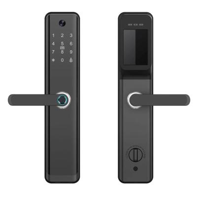 China Tuya WIFI App High Security Fully Automatic Smart Lock Biometric Fingerprint Automatic Smart Door Lock LY13 for sale