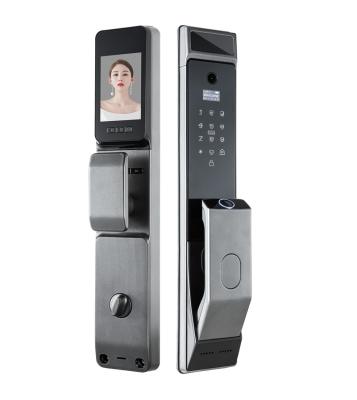 China Good Quality Aluminum Door Aluminum Door Handle Built-in Camera Cerraduras Inteligentes LY36 for sale