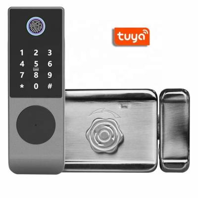 China Flash Sale Wood Door Hotel Door Lock System Wrong-Try Lockout Double Sided Smartlock Smartphone Outdoor Smartlock LY4A for sale