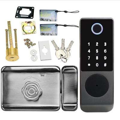 China 2022 KeY Tuya Smartlock Zigbee Module Wifi Password Door Lock LY4A for sale