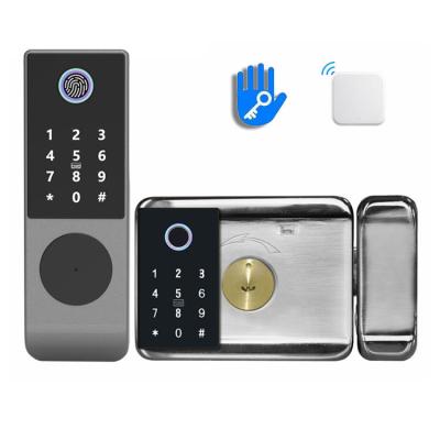 China Good Quality NIGHT VISION Smartlock Door Fingerprint Stainless Steel Door Wardrobe Smartlock Smartphone Smartlock Ttlock H004 LY4A for sale