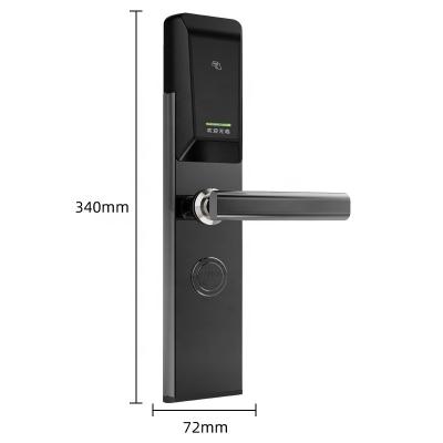 China Easy Installation Easy Management High security rfid card hotel door lock, Electronic digital key card smart hotel lock system with TThotel wifi App software for sale