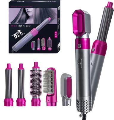 China Popular Highest Standard Fashion Around Hot Airbrush Volumizer Hair Dryer Brush 5 In 1 Volumizing Straightener Culer 1000 Watt Dropshipping for sale