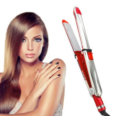 China 50% Discount Hair Curler Outdoor Electric Titanium Straightener Titanium Flat Iron Temperature Adjustment Straightening Iron Hair Curling Irons for sale