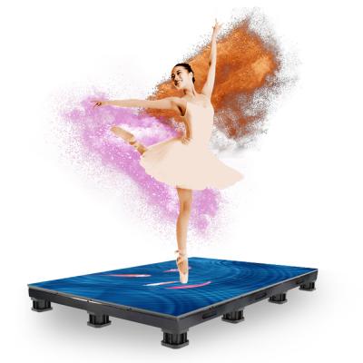 China Full Color LED Dance Floor Tiles Moisture Proof Easy Install DM-R PH2.6 for sale