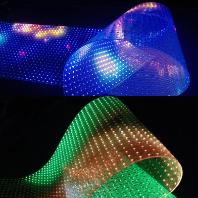 China Customized LED Crystal Film Screen Full Color Display Solution with 100000 Hours Life Span for sale