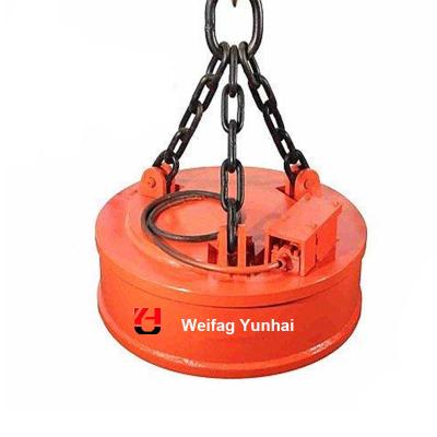 China Safety Lift Lifting Magnet For 2 Ton Pipe Steel Round Magnet Excavator Lifting Magnet for sale