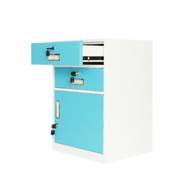 China (Other)Adjustable Home Office Cheap Price 3 Layers Low Office Safe Head Blue File Cabinet for sale