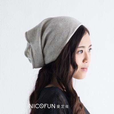 China Hot Sale High End Luxury 100% Pure Cashmere Checked Knitted Warm Bib Hat For Winter for sale