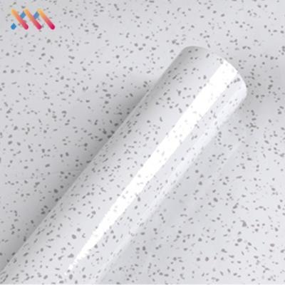 China Decorative PVC Vinyl Marble Wallpaper Oil Proof Marble Effect Bathroom Wallpaper for sale