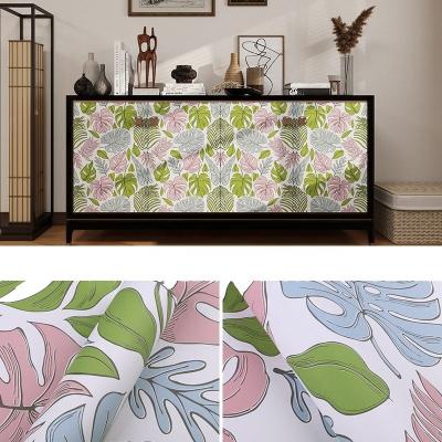 China Self Adhesive Vintage Floral Wallpaper Shelf Liner for Dresser Drawers Cabinet Waterproof and Modern 3D Flower Design for sale