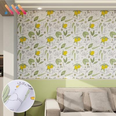 China 61cm/122cm Width Waterproof Peel Stick Vinyl 3D Wall Paper Roll Natural Flower Mural Wallpaper Sticker for Home Decoration for sale