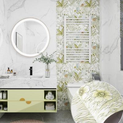 China PVC Self Adhesive Waterproof Oil Proof Moisture Proof Natural Mural Wallpaper for Modern Bedroom Bathroom Transformation for sale