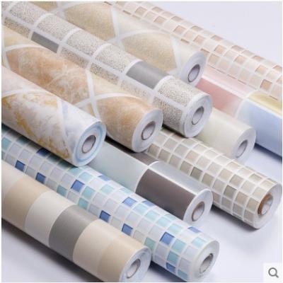 China 3D Tile Wallpaper Rolls Wall Coating 3d Wall Paper Bathroom Wall Paper 3D Wall Sticker for sale