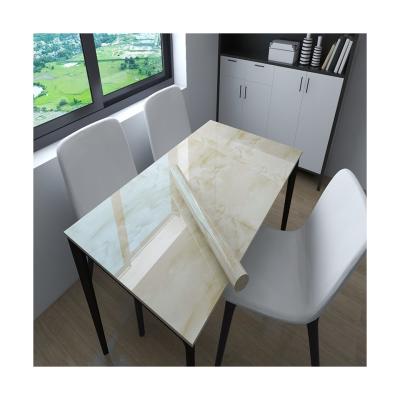 China Rollo de papel de pared de mármol peeling stick 60cm * 10m Tamaño para el armario de la mesa el armario y la encimera diseño de mármol estilo de granito en venta