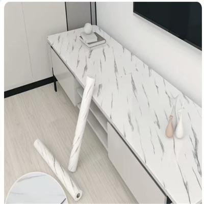 China Waterproof Oil Proof Marble Wallpaper for Desk Top Cover Decoration or Renovation Classic Peel Stick Vinyl Wallpapers for sale