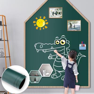 Chine 60cm*1.2m Autocollant pour murs en carton de chaux amovible Green Blackboard Autocollant en vinyle à vendre