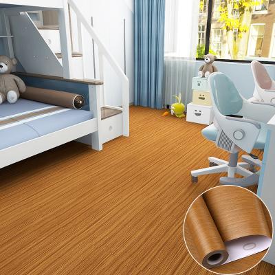 China Wood Flooring Wallpaper Contact Paper Waterproof Bathroom Flooring Tiles Sticker for sale