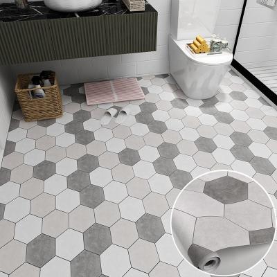 China Self-Adhesive 3D Flooring Sticker for Bathroom Decoration Classic Style for sale